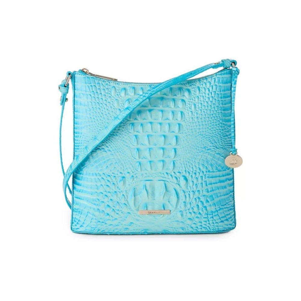 183. Brahmin Katie Tropic Blue Melbourne Leather Purse Retail $195.00